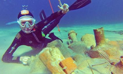 Tour Sentiero archeologico sottomarino della fonduta, Pointe du Bouvet